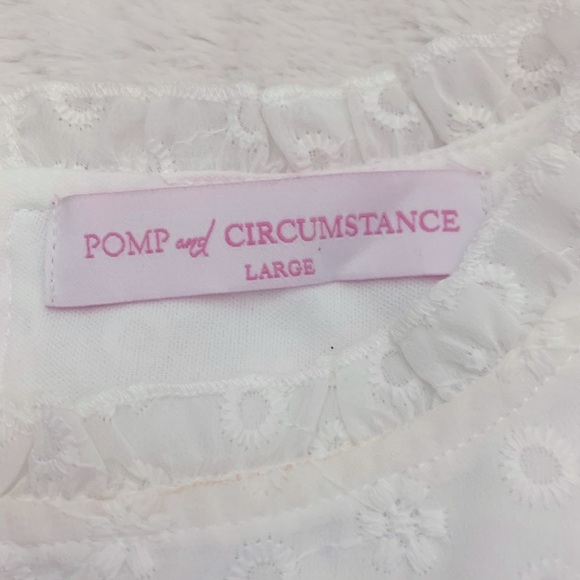 Pomp and Circumstance lace blouse Size L - Picture 5 of 5